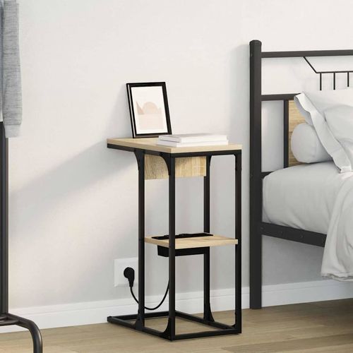 Stolik nocny dąb sonoma 41.5 x 26 x 60.5 cm na Arena.pl