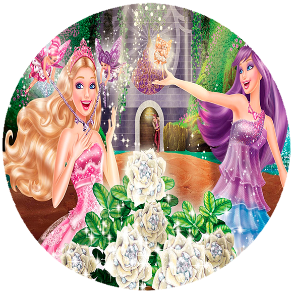 Opłatek na tort Barbie zdjęcie 1