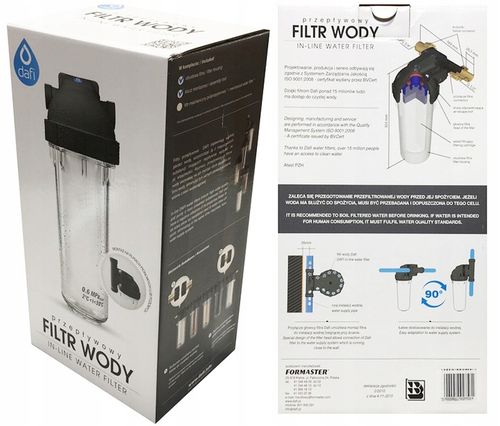 EKO-DAFI Obudowa filtru Przepływowego wody+ klucz na Arena.pl