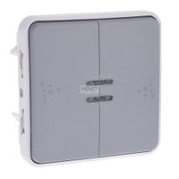 PLEXO55 Łącznik uniwersalny podwójny schodowy podświetlany do ramki SZARY Legrand 069526