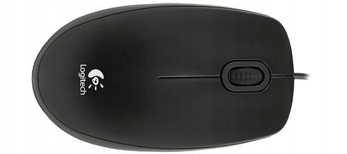 Mysz przewodowa Logitech B100 czarna USB 800 DPI (910-003357) na Arena.pl