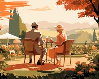 Plakat 76x60,5cm Retro Randka