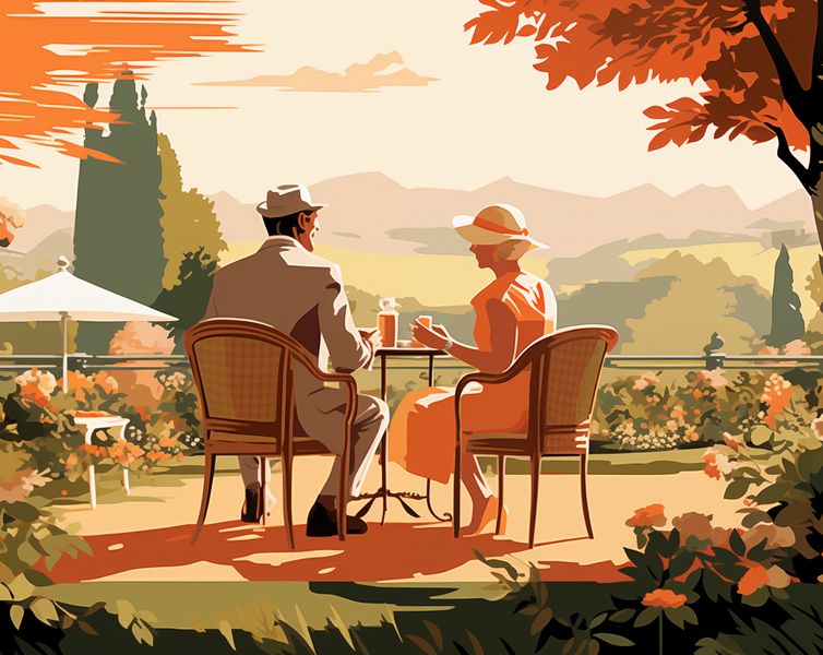 Plakat 76x60,5cm Retro Randka zdjęcie 1