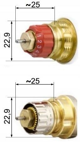 GŁOWICA TERMOSTATYCZNA TERMOSTAT TEMPERATURY POKRĘTŁO DO GRZEJNIKA SOLTER V na Arena.pl