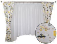 Firana zasłona styl Skandynawski Boho Auta chłopca