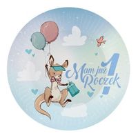 Talerzyki urodzinowe Kangurek 18 cm 6 szt