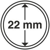 Leuchtturm - Plastikowy kapsel na monetę 22 mm 100 sztuk