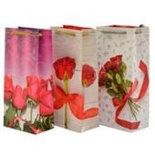 torebki ozdobne 10szt.  t-7l czerwone róże 10 x 22 x 6 cm
