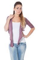 PHARD SHRUG DŁUGI RĘKAW RÓŻOWY KOBIETA S