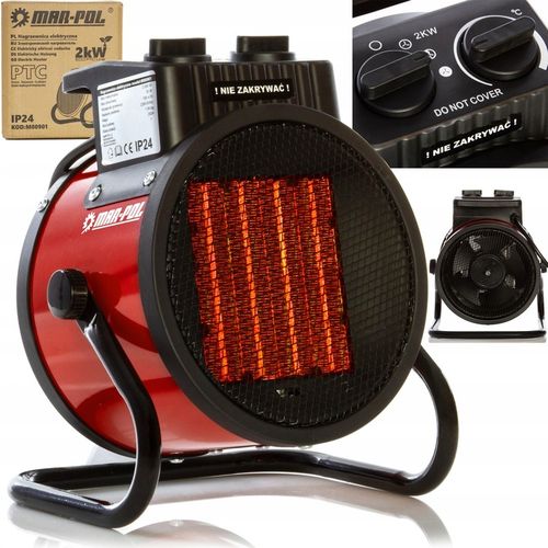NAGRZEWNICA ELEKTRYCZNA 2000W OGRZEWACZ WENTYLATOR TERMOWENTYLATOR FARELKA na Arena.pl