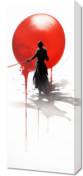 Obraz 30x70cm Samotny Samuraj zdjęcie 1