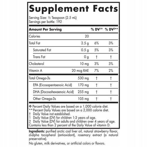 Omega-3 dla dzieci 530mg 473 ml płyn Truskawka na Arena.pl