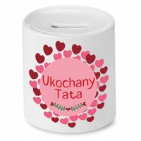 Skarbonka Dla Taty Ukochany Tata Prezent Z Nadrukiem Ze Zdjęciem