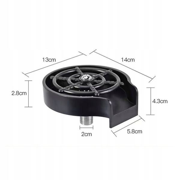 AUTOMATYCZNA MYJKA DO SZKLANEK KUBKÓW BUTELEK PŁUCZKA DO ZLEWU + GRATISY zdjęcie 7