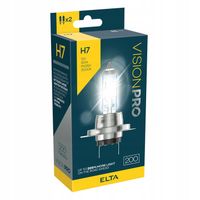 ŻARÓWKI ELTA H7 12V 55W PX26d VISIONPRO +200% HOMOLOGACJA E1 EUROPEJSKA