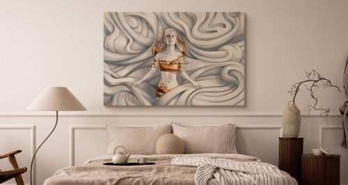 Obraz Do Salonu Abstrakcja 3D Grecka MEDUZA Bogini Kobieta 90cm x 60cm na Arena.pl