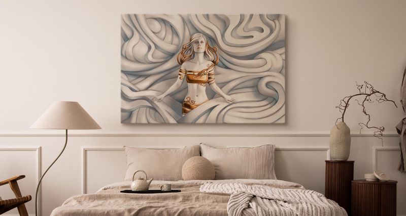 Obraz Do Salonu Abstrakcja 3D Grecka MEDUZA Bogini Kobieta 90cm x 60cm zdjęcie 5