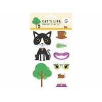 Magnesy Magnet & Steel Wielokolorowy Kot 8 Części