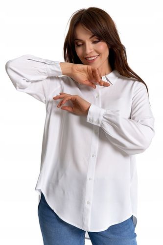 ELEGANCKA KOSZULA DAMSKA OVERSIZE WYDŁUŻONY TYŁ MODNA BLUZKA MORAJ na Arena.pl