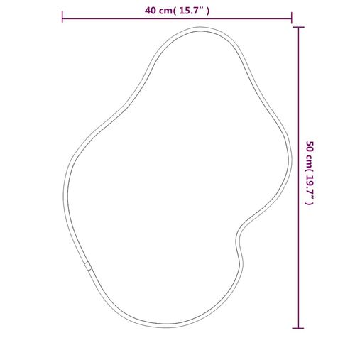 Lustro ścienne, czarne, 50x40 cm na Arena.pl