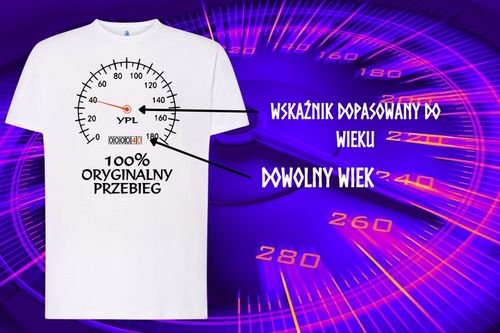 KOSZULKA MĘSKA NA PREZENT 100% ORYGINALNY 30 40 50 60 70 DLA NIEGO na Arena.pl