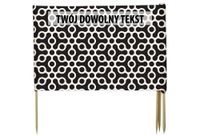 PARAWAN PLAŻOWY Abstrakcyjny wzór z indywidualnym  napisem 8 PANELI 2.8