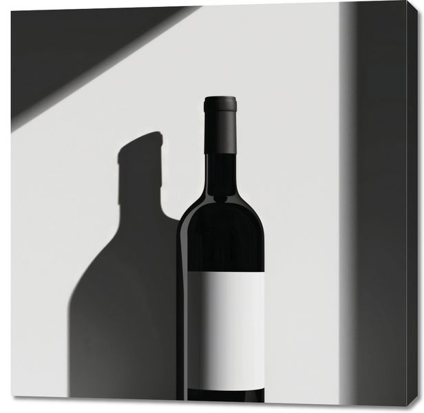 Obraz 100x100cm Butla Wina zdjęcie 1