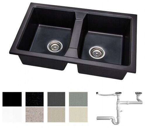 ZLEW ZLEWOZMYWAK GRANIT 8 kolorów 77x48 + SYFON na Arena.pl