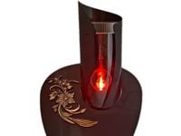 ZNICZ LAMPION SOLARNY FOTOWOLTAICZNY NA GRÓB KOMIN SKOS CZARNY