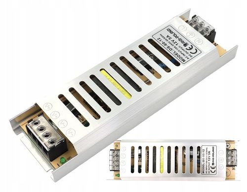 ZASILACZ 12V LED 60W 5A Slim Montażowy Modułowy Do Taśmy MONO RGB na Arena.pl