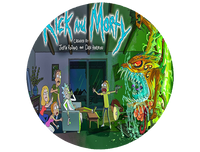 Opłatek na tort Rick i Morty