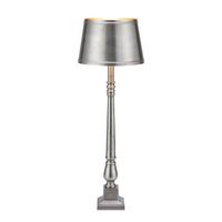 Antyczna lampa stołowa Metallo 108775 Markslojd metalowa srebrna