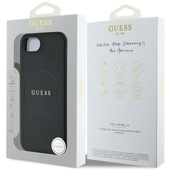 etui guess grained ring magsafe do       iphone 16e czarny zdjęcie 8
