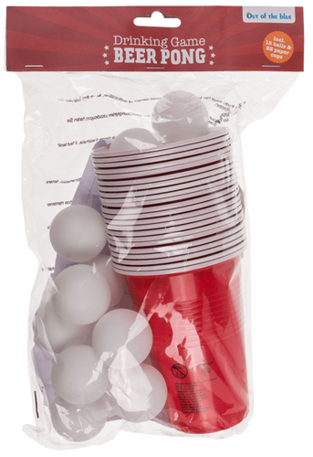 Piwny Ping Pong - 15 PIŁEK + 22 KUBKI - Zestaw do Gry na Imprezę na Arena.pl