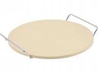 KAMIEŃ DO PIZZY CHLEBA OKRĄGŁY 30cm DO GRILLA PIEKARNIKA GRUBY UCHWYTY YATO