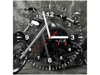 30X30CM ZEGAR MOTOCYKL OBRAZ DREWNO