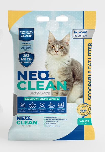 Żwirek bentonitowy NEO Clean 4,15kg - Lemon zdjęcie 1