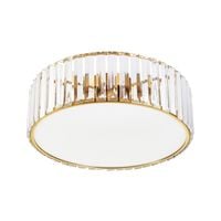 Plafon sufitowy glamour MAGIA 40 cm - złoty, kryształy K9
