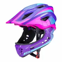 kask rowerowy rockbros tt-32sbpp-s dziecięcy z odpinaną szczęką