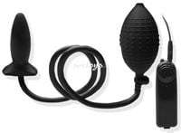 Klasyczny Pompowany Korek Analny Z Wibracjami