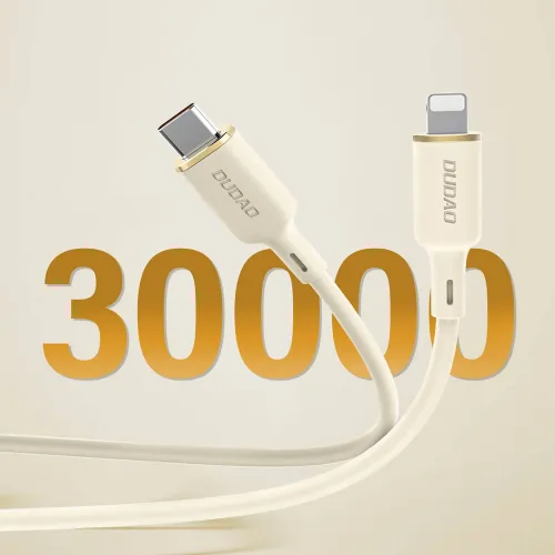 kabel dudao l7scl usb-c - lightning 30w 2m - beżowy na Arena.pl