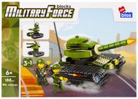 klocki militaria 3w1 czołg 188 elementów alleblox ab3032