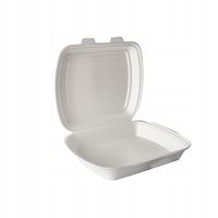 Pojemniki obiadowe styropianowe opakowania jednorazowe XPS 24x21x7cm 50szt