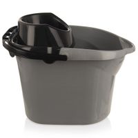 Wiadro do Mopa Uniwersalne Plastikowe z Wyciskaczem Mop Sznurkowy Paskowy