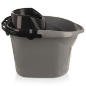 Wiadro do Mopa Uniwersalne Plastikowe z Wyciskaczem Mop Sznurkowy Paskowy