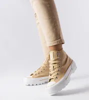 Big Star Trampki damskie za kostkę beżowe LL274160 38