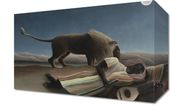 Obraz 30x20cm  The Sleeping Gypsy, Rousseau Vintage do Salonu