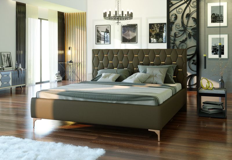 Łóżko podwójne tapicerowane PASSION 140x200 Sypialniane Tapicerowane zdjęcie 3