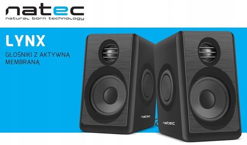 Głośniki komputerowe Natec Lynx 2.0 6W RMS na Arena.pl