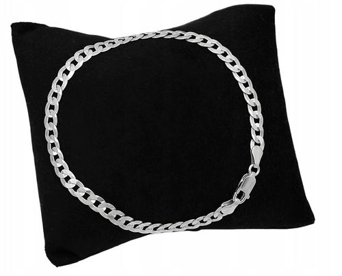 Bransoletka Srebrna Pancerka Pełna Diamentowana 5,00 mm Grawer Gratis na Arena.pl